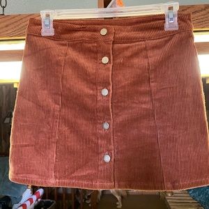 Brown jean skirt